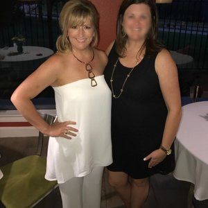 WHBM White Strapless Pantsuit